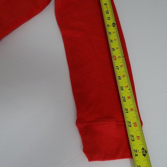 Aeropostale Red Graphic Hoodie Sweatshirt Women Size L Long Sleeve Streetwear - Picture 8 of 9